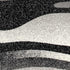 2' X 4' Gray Abstract Dhurrie Area Rug